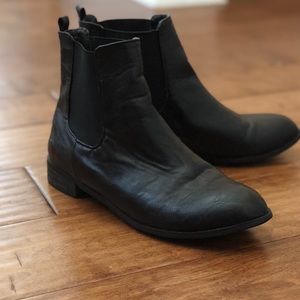 Black Chelsea ankle boots